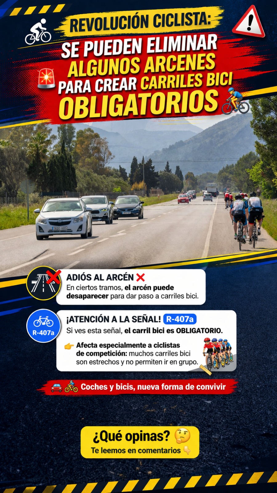 Adiós al arcén: así cambiarán las carreteras en Españare