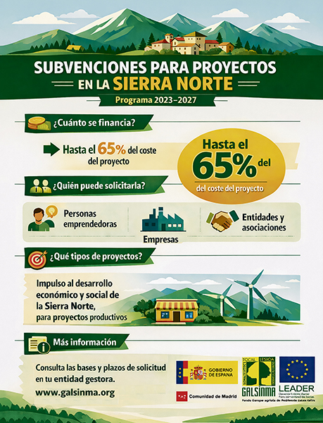 Subvenciones para proyectos en la Sierra Norte