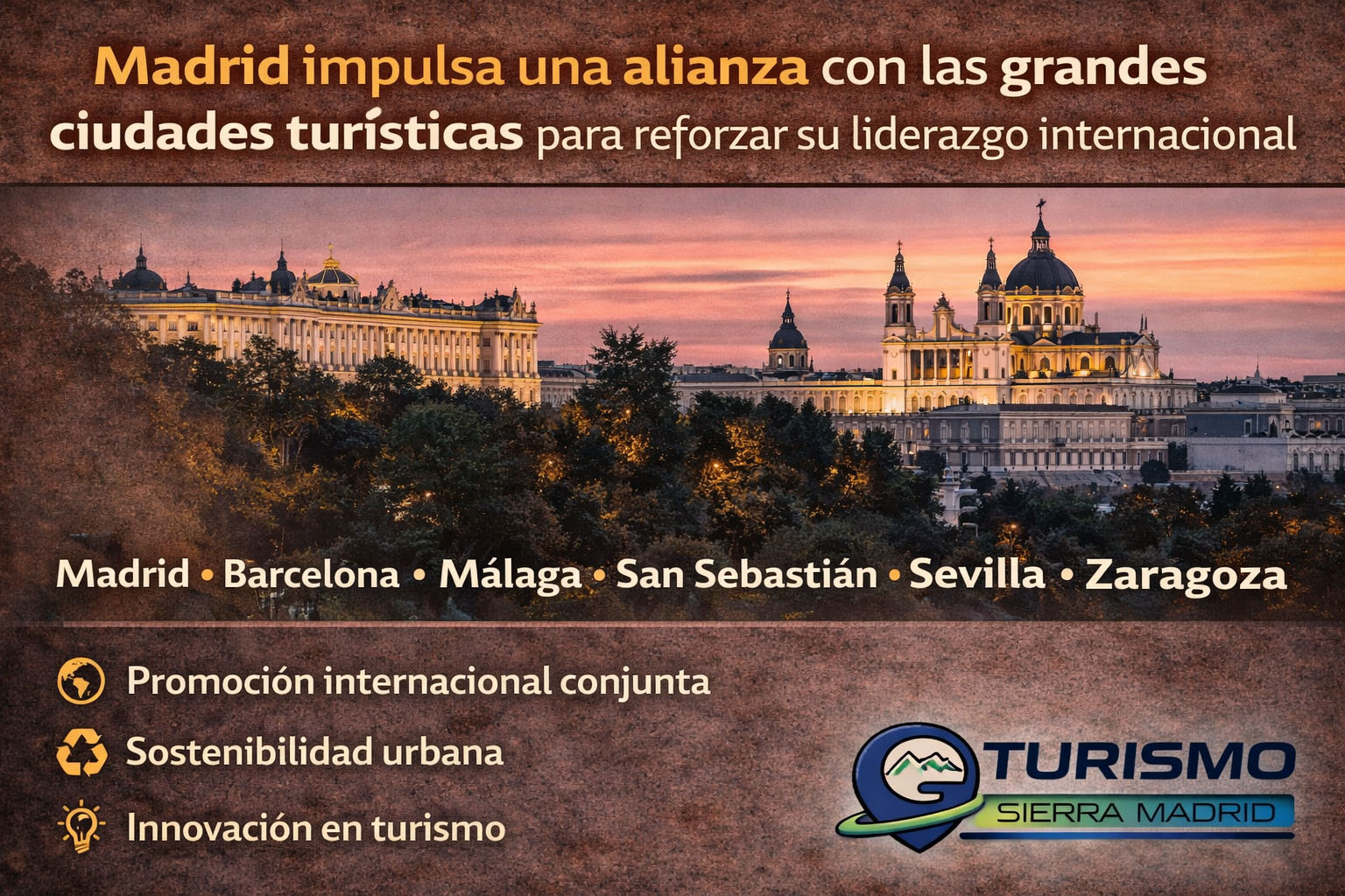 Madrid y otras seis ciudades se alían para impulsar el turismo urbano