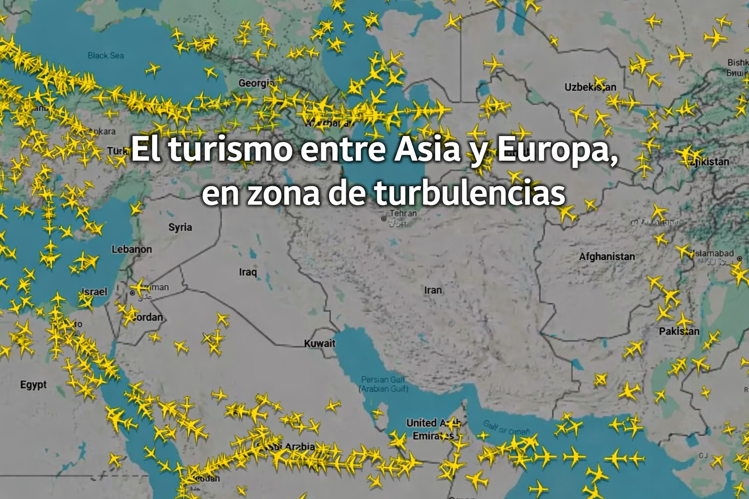 Crisis aérea entre Asia y Europa