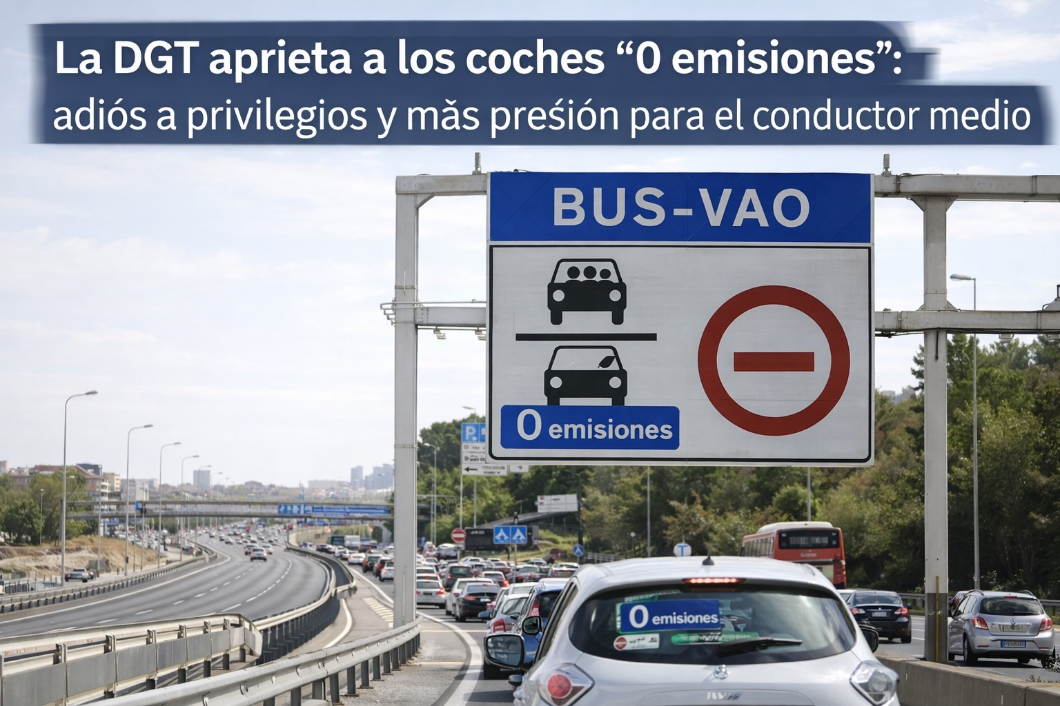 La DGT retira privilegios a los coches “cero”